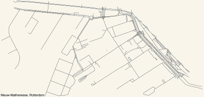 荷兰鹿特丹纽马西内斯区街道道路图