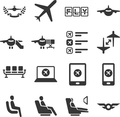 航空图标套装6
