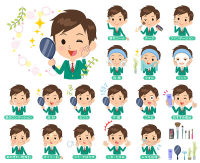 男学生Green Blazer_beauty