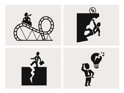 Business risk icons
