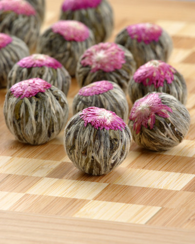 开花茶花结