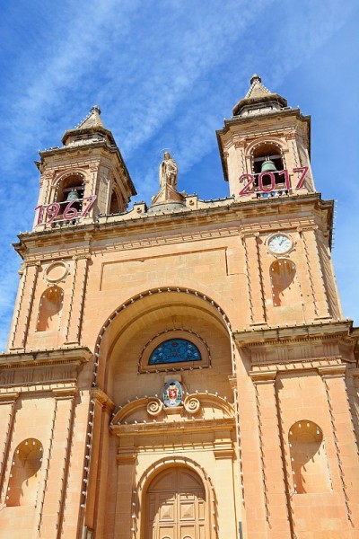 马耳他Marsaxlokk教区教堂。
