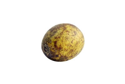 林果(泰国字)孤立在白色背景特写