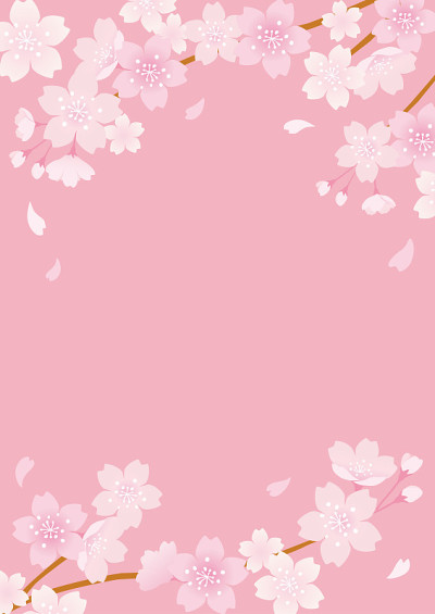 樱花矢量插图的背景