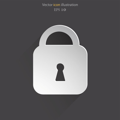 矢量挂锁web图标