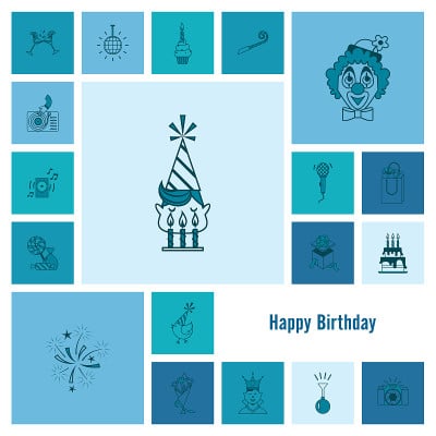 生日快乐图标套装