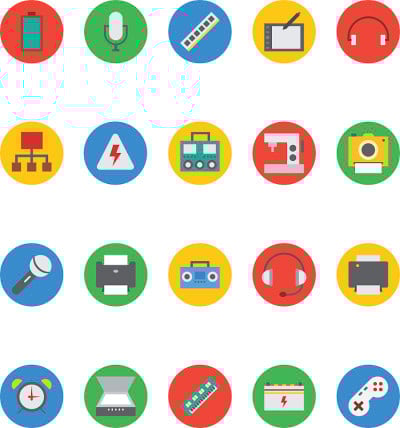 电子矢量图标4