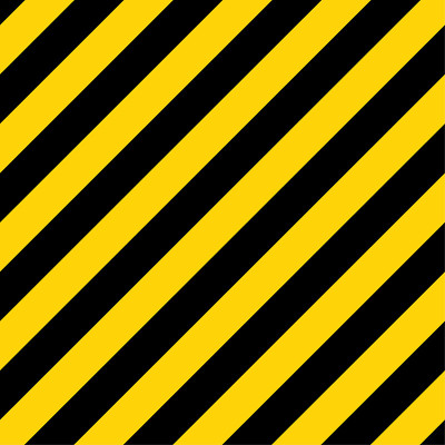 黑黄对角线条纹。空白矢量插图警告背景。危险警告标志胶带。空间的文本