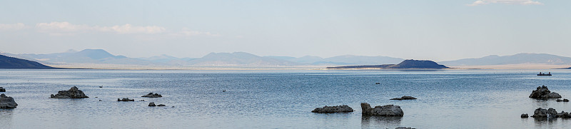 莫诺湖日落全景，莫诺县，加利福尼亚州，美国