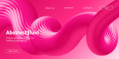 Abstract Fluid Background for Landing Page.