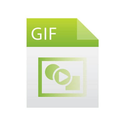 矢量- GIF文件文件图标。下载gif按钮图标孤立的黑色背景。GIF文件的象征。矢量图