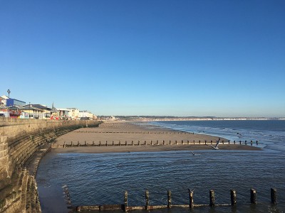 布莱德灵顿海滩的冬天