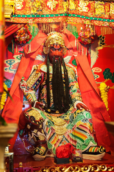 香港西贡天后庙内的关羽神像