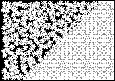 拼图插图背景材料