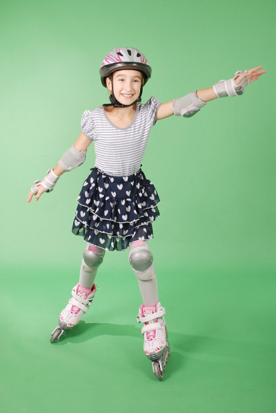 滑冰鞋的女孩