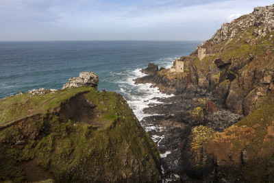 皇冠发动机房，Botallack矿山，西Penwith，康沃尔，英国