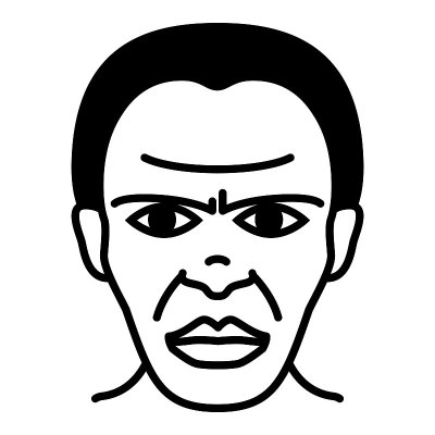 非洲人的图标