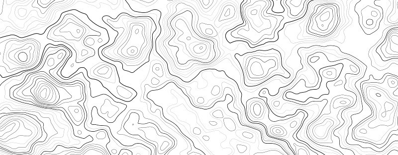 地形图等高线网格图。矢量地形图。