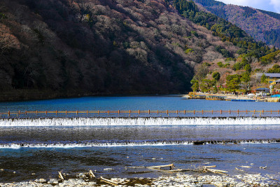 日本京都岚山区katsura河。