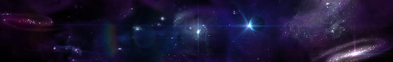 全景景观空间。宇宙观。