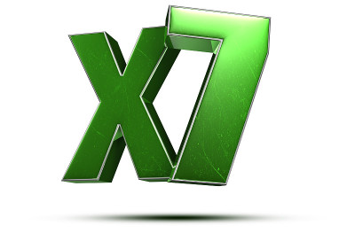 x7绿色3 d。