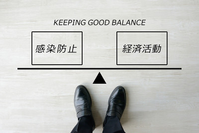 经营理念，防止冠状病毒传播或经济活动形象