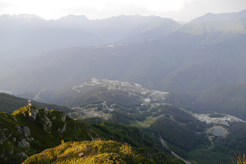 罗莎库托山日落景观。