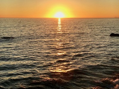 海上日落