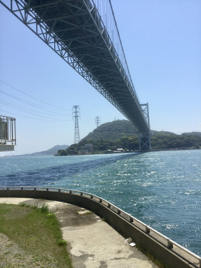 Kanmon海峡上的Kanmon大桥