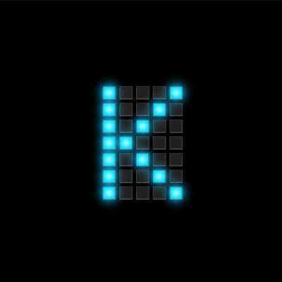 现实的数字记分牌字体集，矢量插图