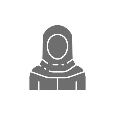 Arabian woman in traditional national dress, bedou