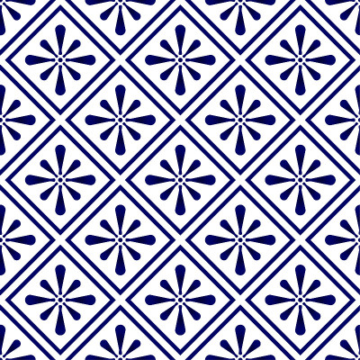 blue and white modern pattern