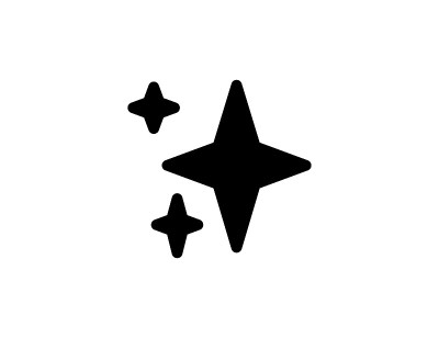 闪光的星星图标。孤立闪亮的星星符号-向量
