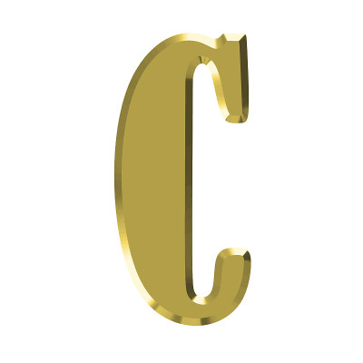 金色的字母
