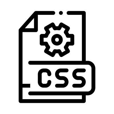 前端CSS代码图标矢量轮廓说明