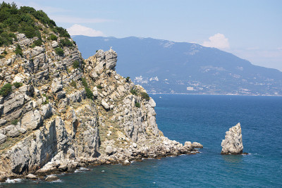 岩石海海岸线