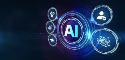 AI学习和人工智能概念。商业，现代技术，互联网和网络的概念。