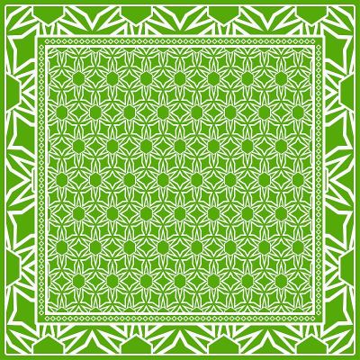 植物的几何图案。矢量插图。适用于布料、纺织品、大手帕、围巾、印花等