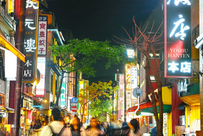 横滨唐人街夜景