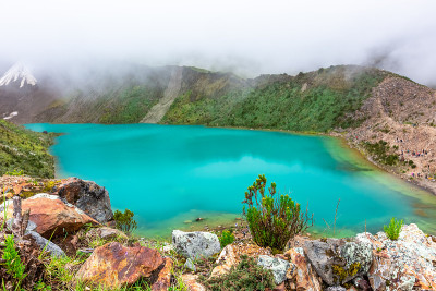 在南美洲的秘鲁徒步旅行