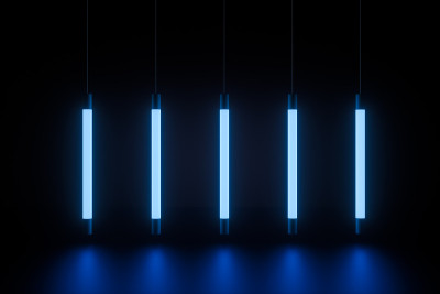 抽象发光线，3d渲染