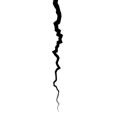 Surface cracked ground. Sketch crack texture. Spli