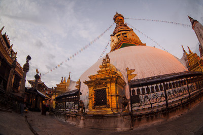 的观点Swayambhunath