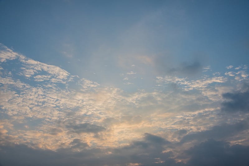 早上的天空,cloudscape