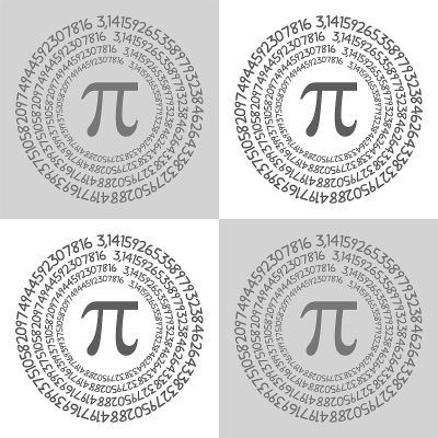 圆周率符号数学常数无理数，希腊字母，图案背景中心