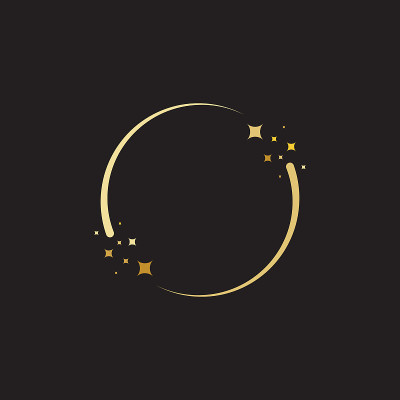 圆形星形矢量图标设计插图