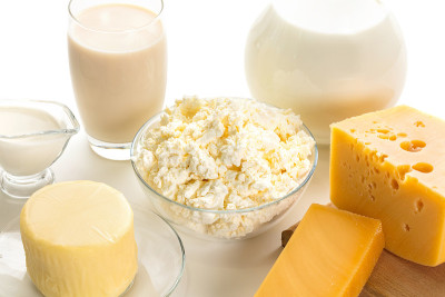乳制品的静物
