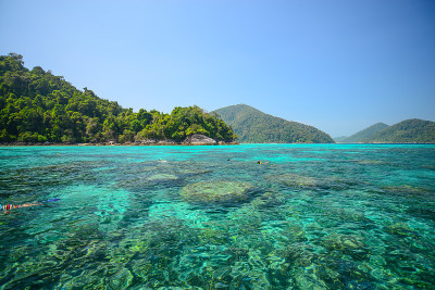 泰国攀牙素林国家公园khao lak的海景