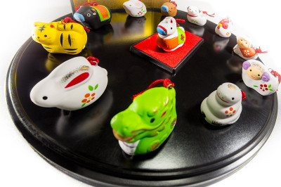 十二种动物装饰日本新年