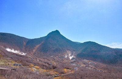 景观的Owakudani